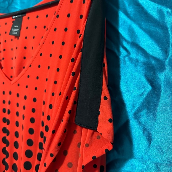 Lane Bryant Red and Black Polka Dot Dress Sz. 26/28 - Picture 6 of 7